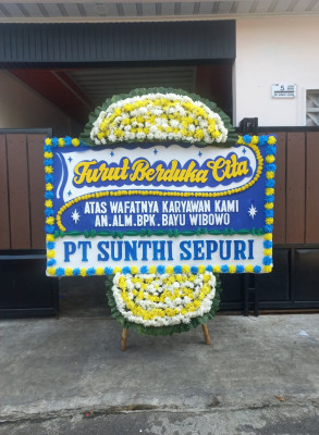 Papan Bunga Duka di Sempaja Barat