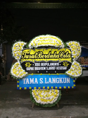 Papan Bunga Duka di Sempaja Barat